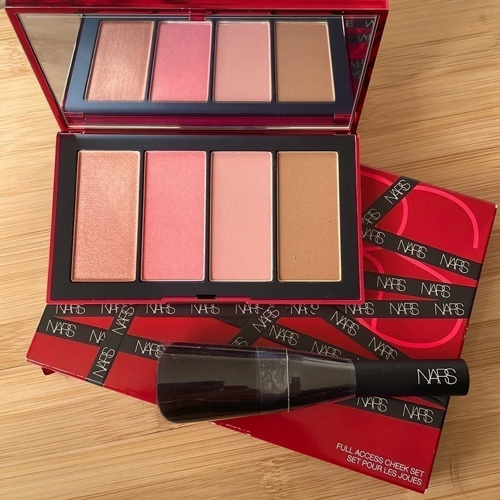 Brand New Nars Full Access Cheek Palette Bronzer & Blush Contour Set w/ Brush